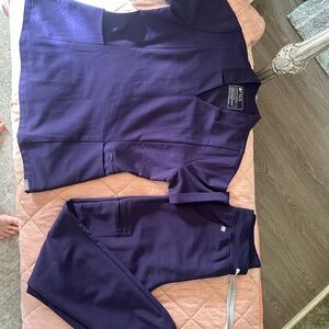Figs Women's Purple Scrub Set